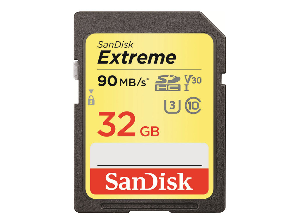 Product: 32GB Extreme SDHC UHS-I Memory Card V30